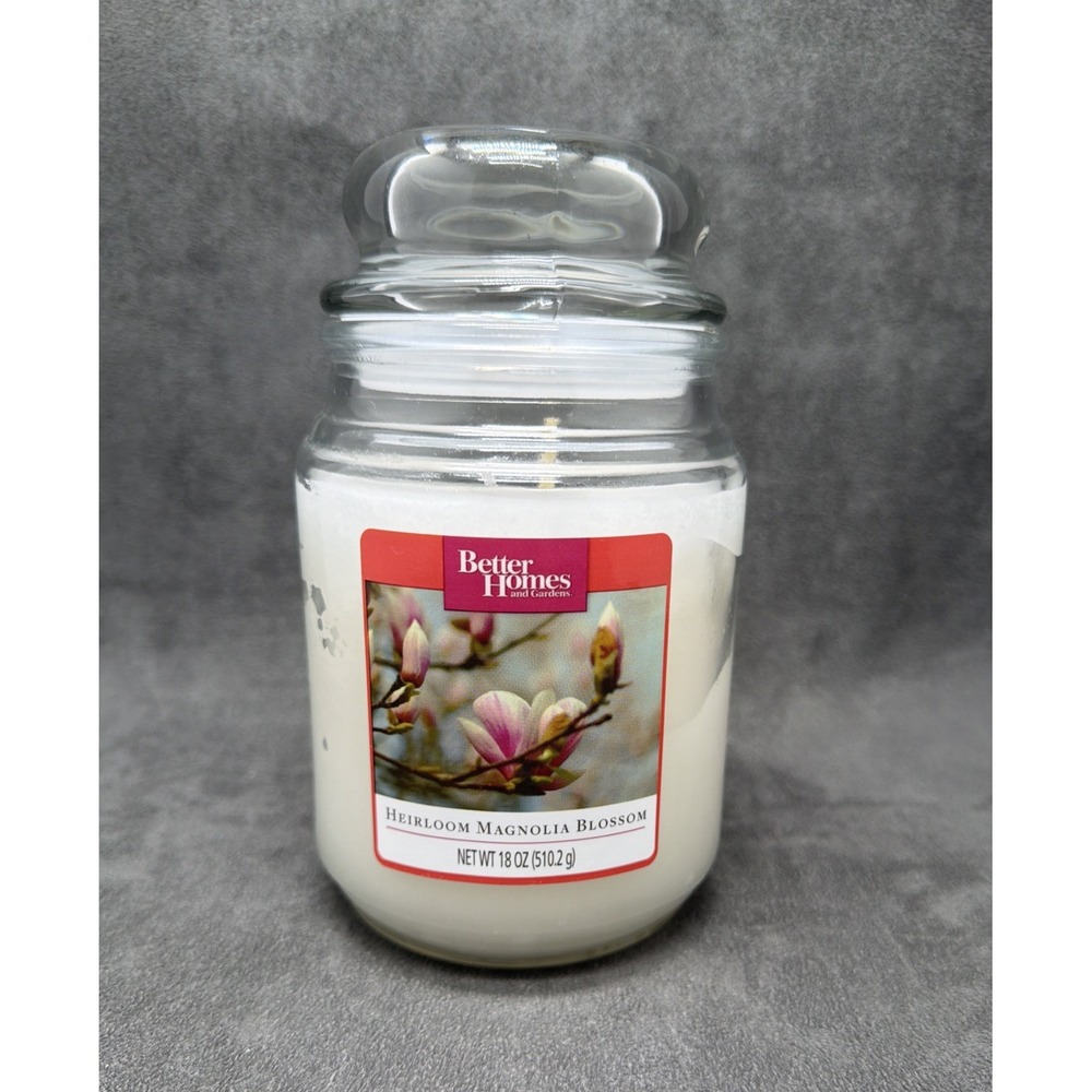 Better Homes & Gardens Heirloom Magnolia Blossom Scented Jar Candle 18oz 1 Wick